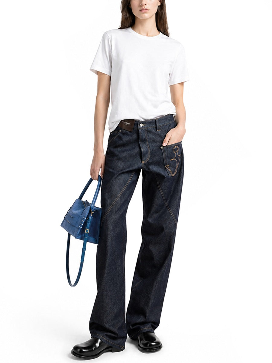 Jw Anderson T Shirt "Anchor" In Cotone