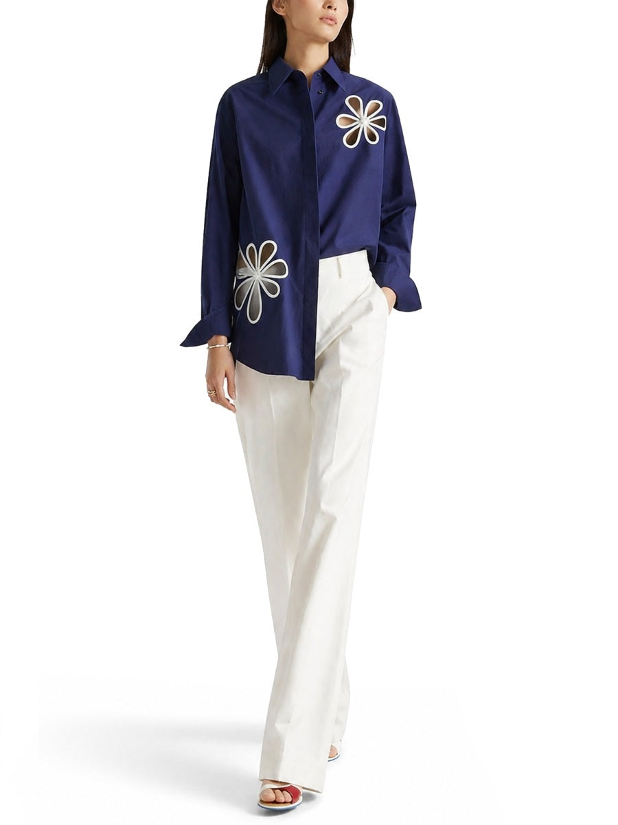 Fendi Pantalone Dritto Con Coulisse