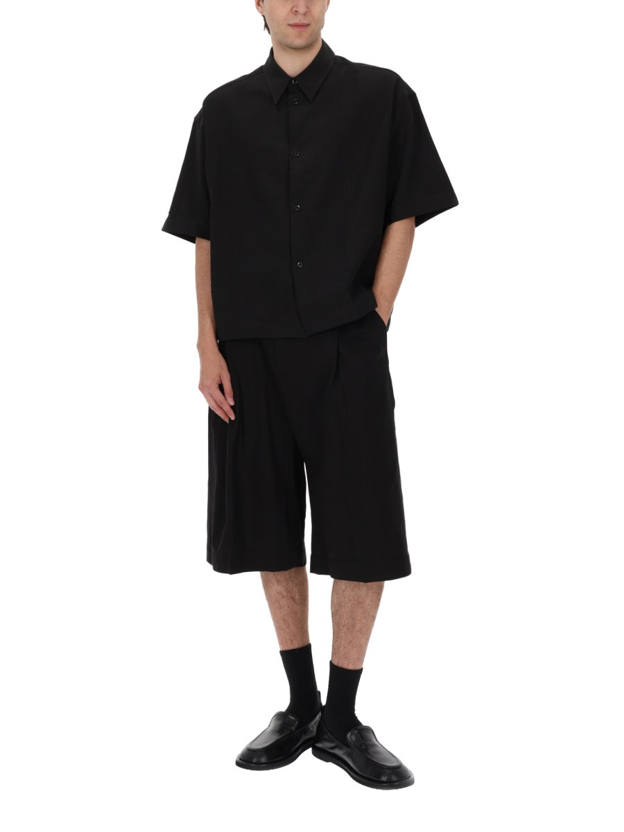 Studio Nicholson Shorts In Cotone Misto Lino