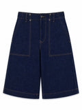 Versace Jeans Couture Shorts In Denim Di Cotone