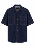 Versace Jeans Couture Camicia In Denim Con Logo