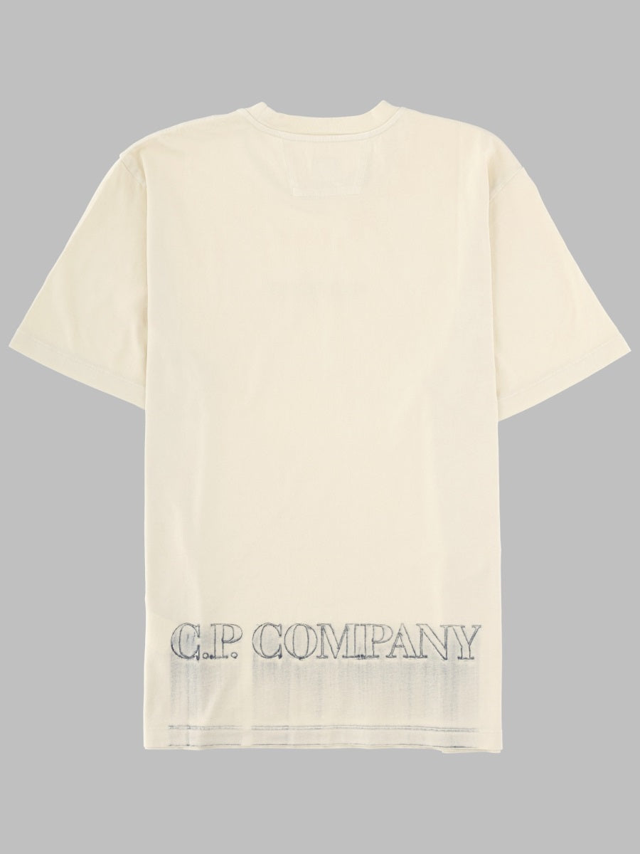 C.P. Company T Shirt Con Stampa Logo
