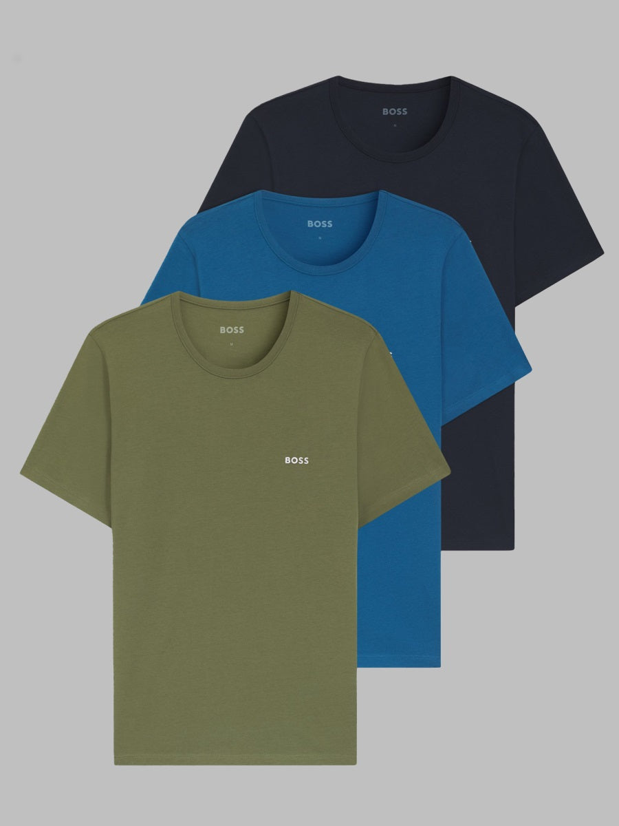 Boss Set Da Tre T Shirt Intime In Cotone
