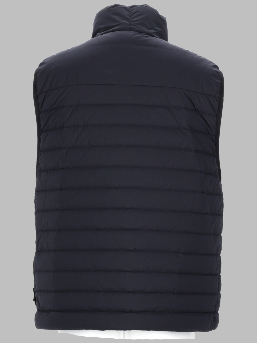 Stone Island Gilet In Piuma "Seamless Tunnel" In Nylon