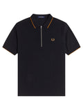 Fred Perry Polo Con Zip E Logo