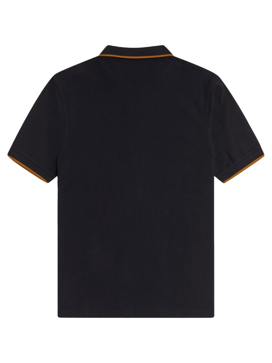 Fred Perry Polo Con Zip E Logo