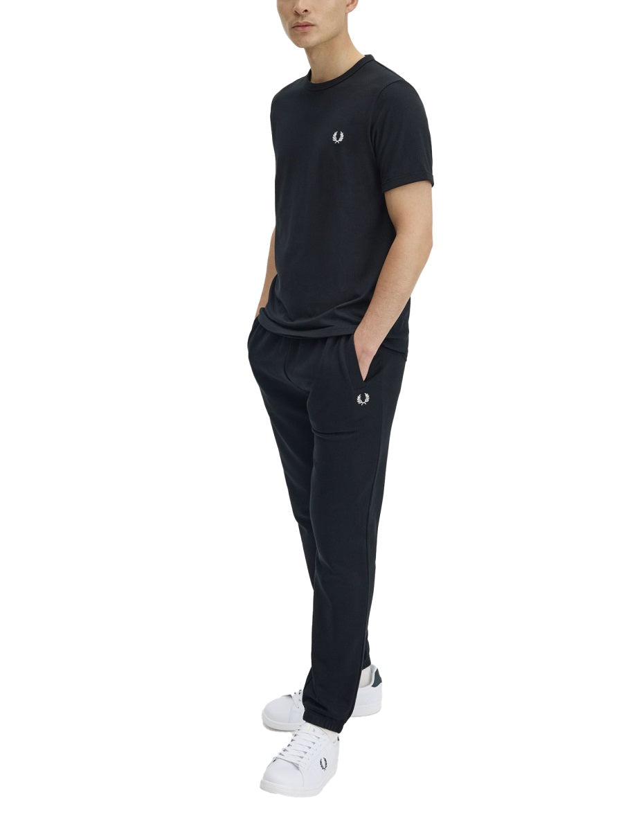 Fred Perry T Shirt "Ringer" Con Logo