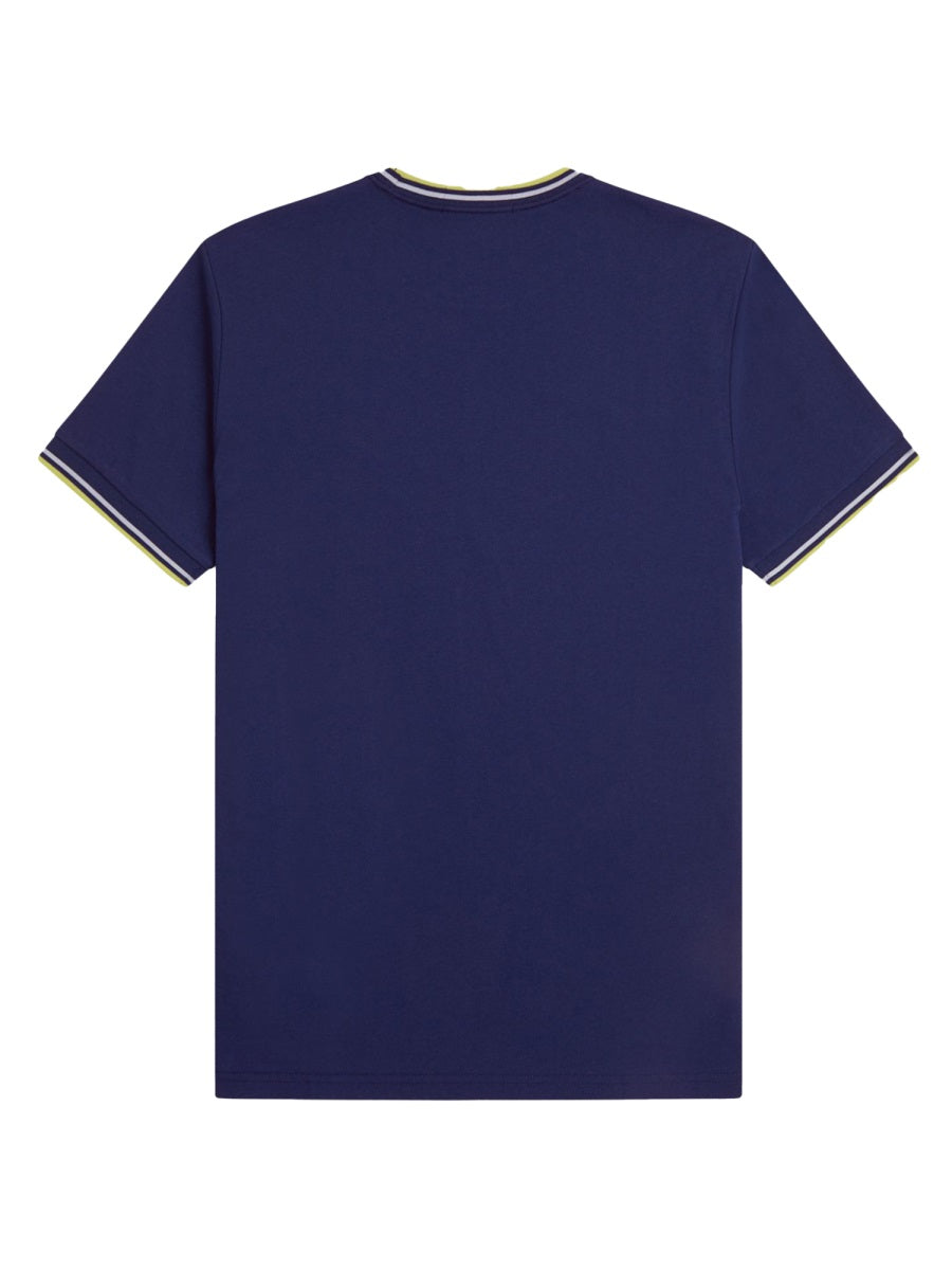 Fred Perry T Shirt Con Doppia Riga