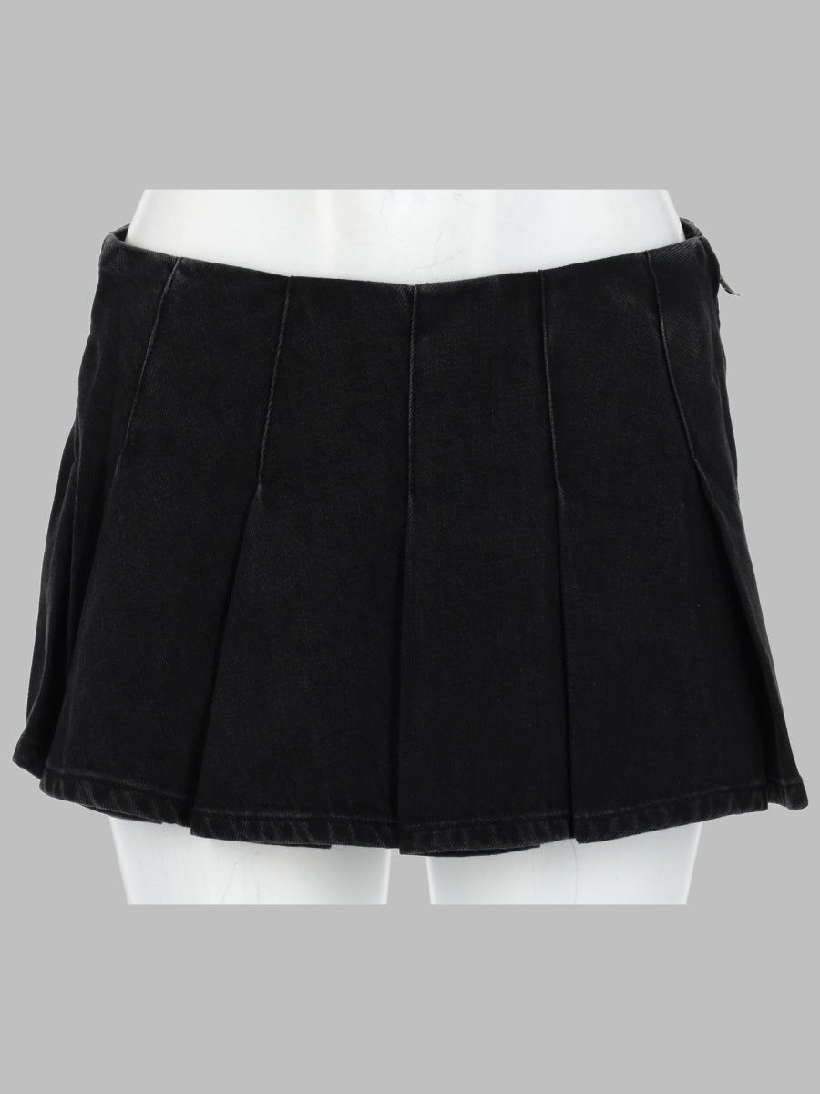 Diesel Skort A Pieghe In Denim