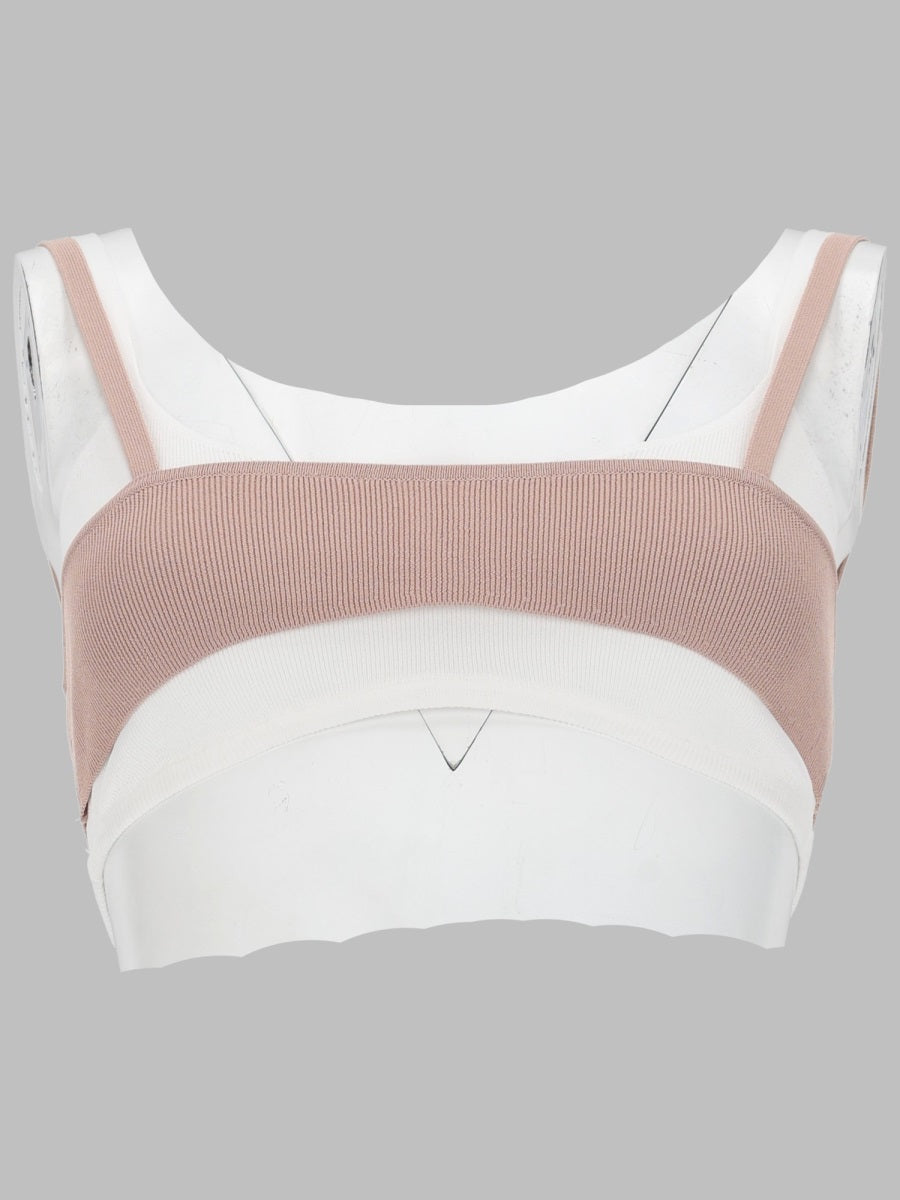 Diesel Top Bra Con Effetto Sovrapposto