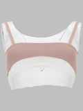 Diesel Top Bra Con Effetto Sovrapposto