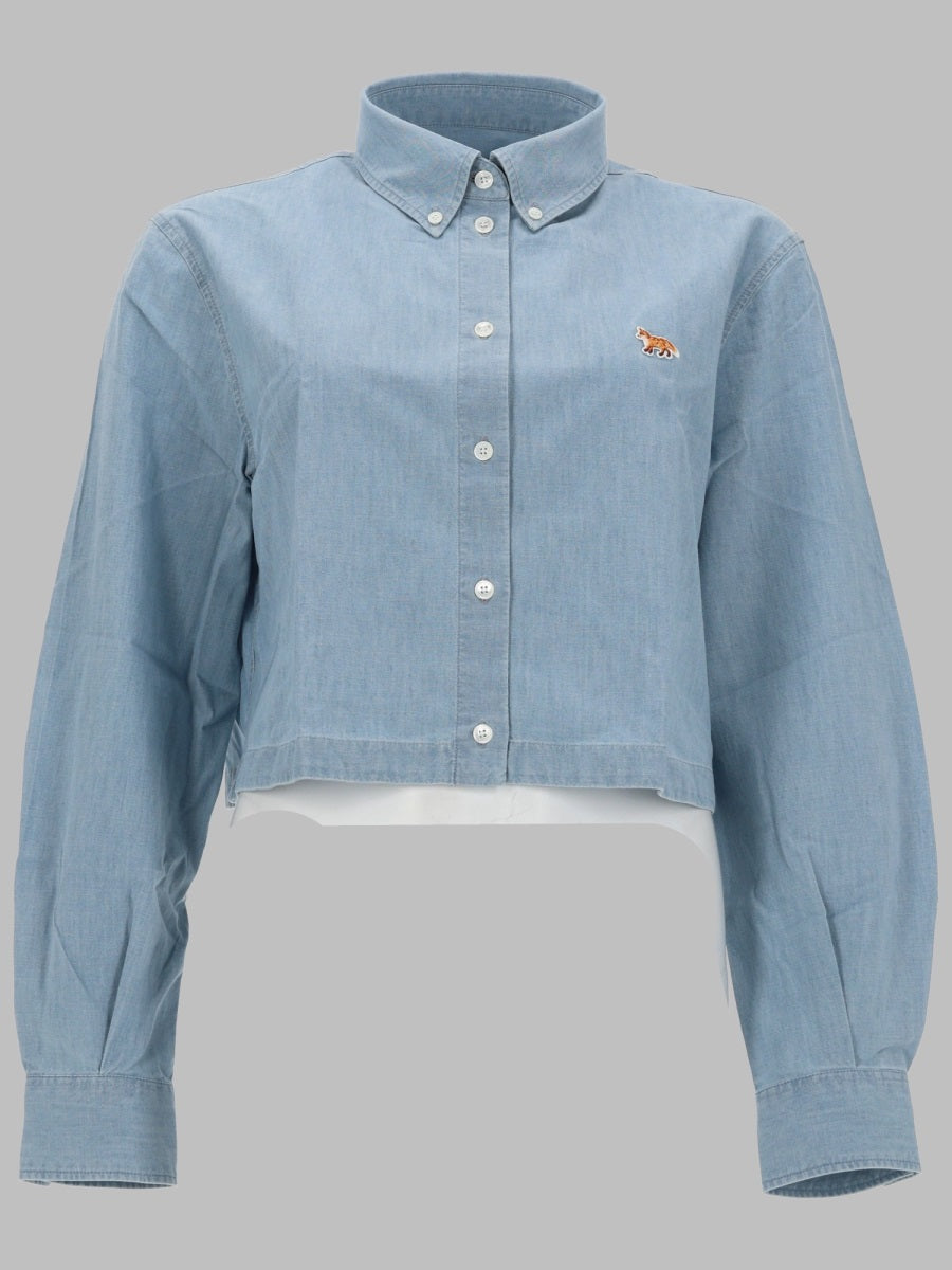 Maison Kitsuné Camicia Cropped "Baby Fox"