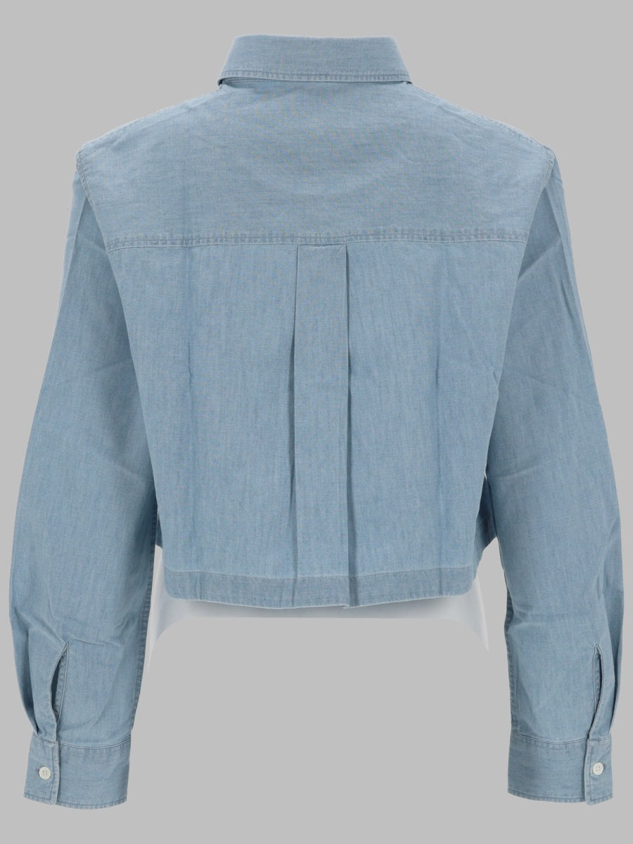 Maison Kitsuné Camicia Cropped "Baby Fox"