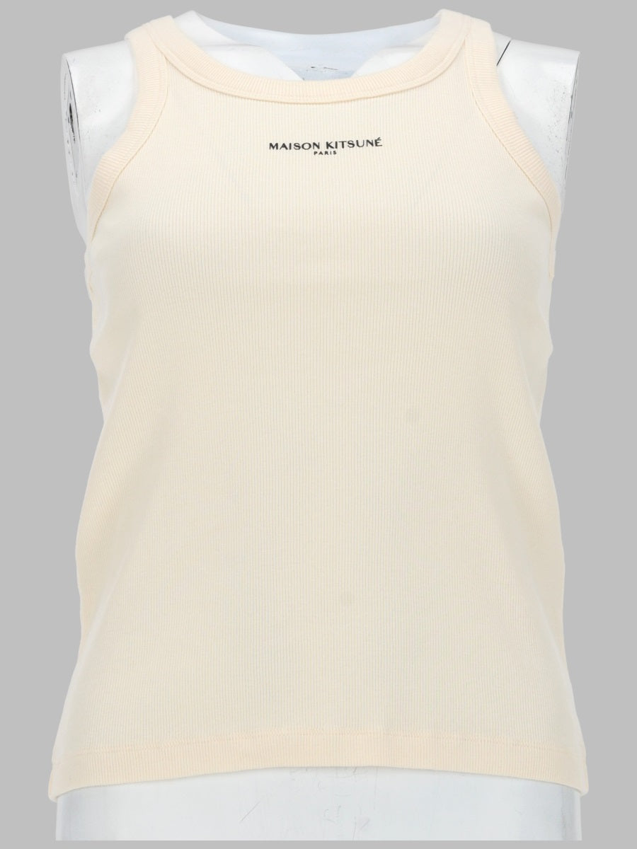 Maison Kitsuné Tank Top Con Logo