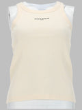 Maison Kitsuné Tank Top Con Logo