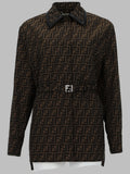Fendi Giacca In Canvas Ff