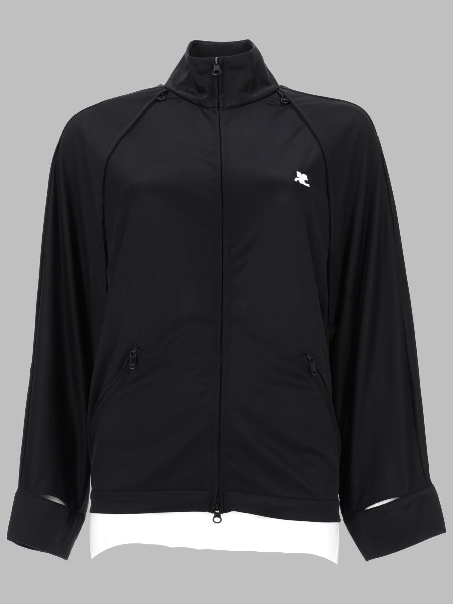 Courreges Giacca Track Con Maniche Cut Out