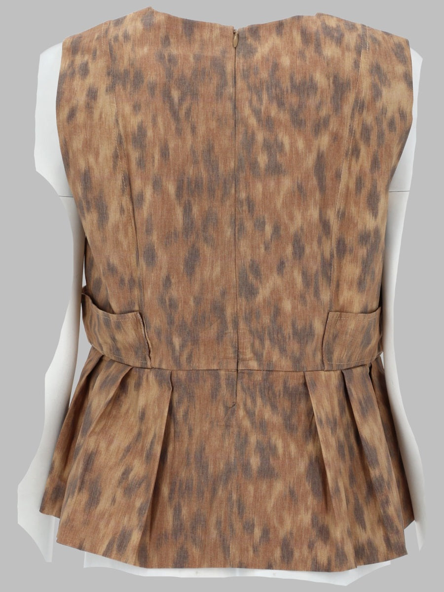 Ganni Blusa In Cotone Con Stampa