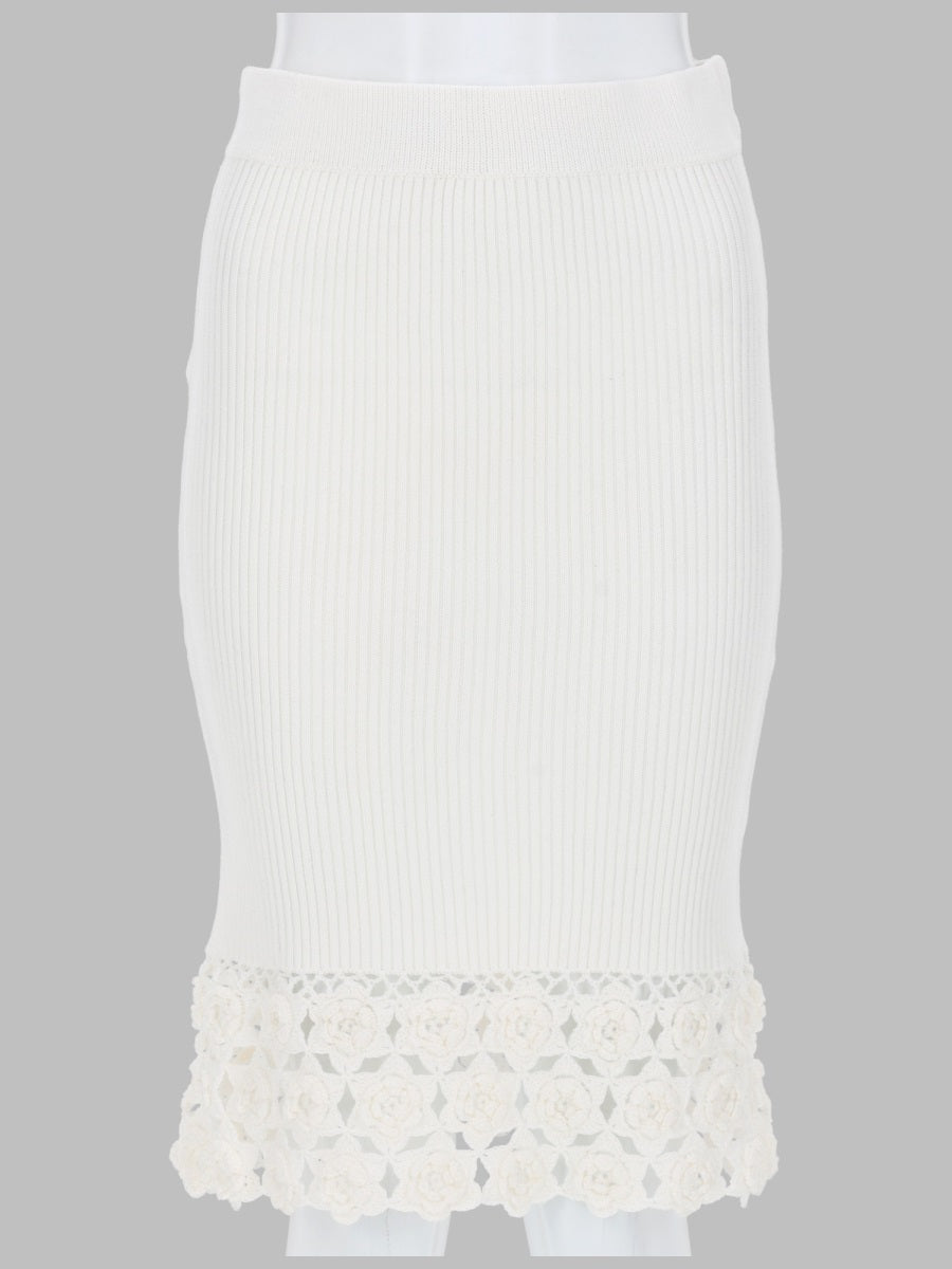 Ganni Gonna Con Bordo In Crochet