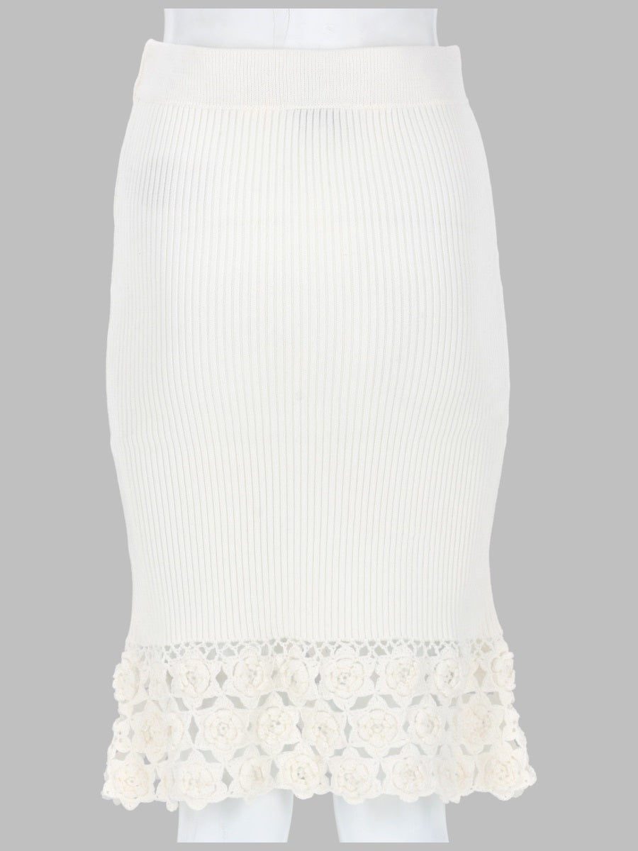 Ganni Gonna Con Bordo In Crochet