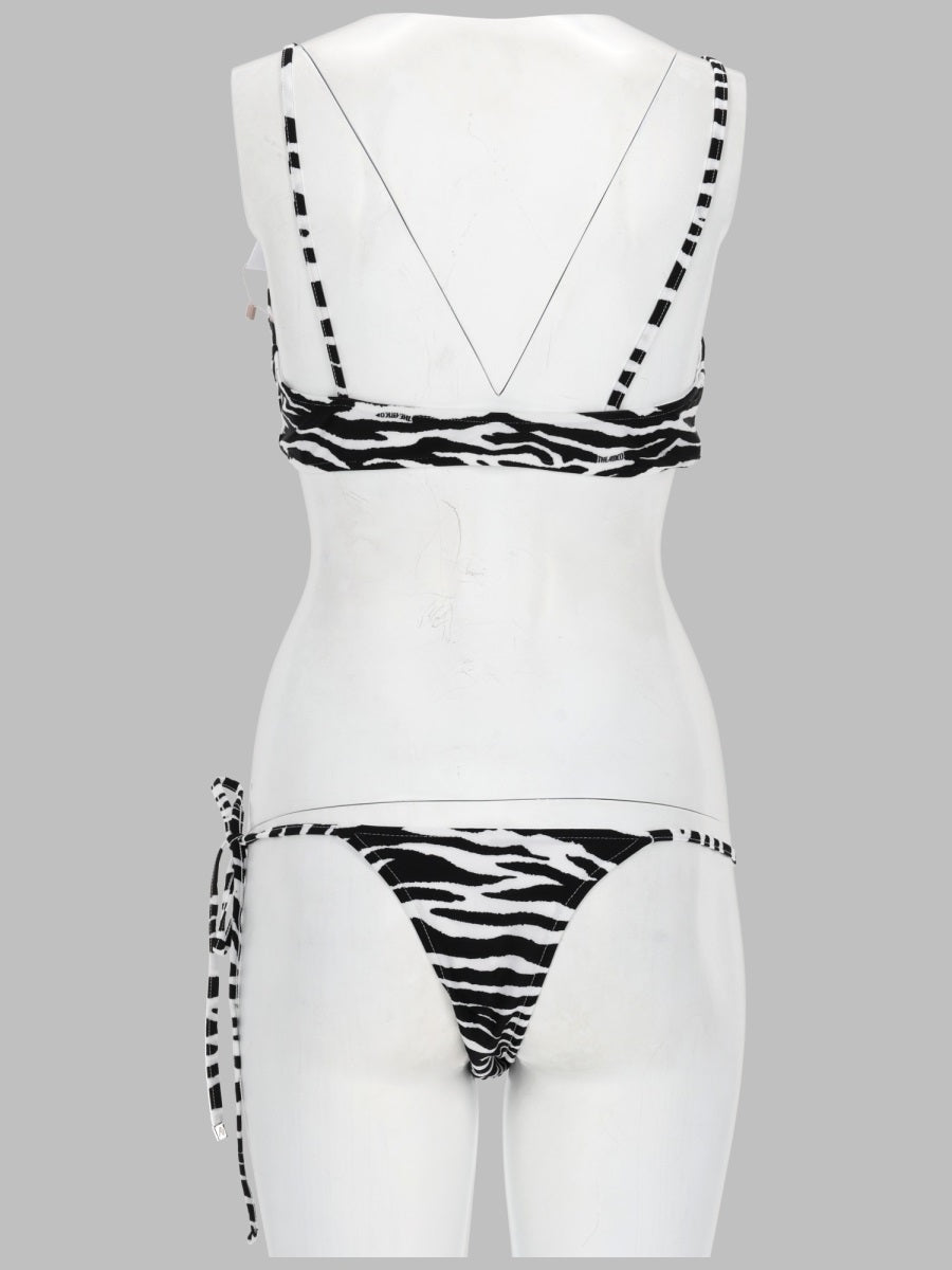 The Attico Bikini "Il Primo Bagno" Con Stampa Animalier