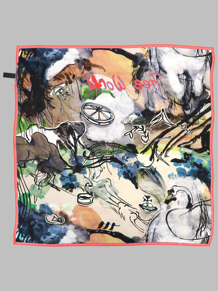 Vivienne Westwood Foulard Quadrato "Free World"