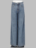 Self Portrait Jeans Con Strass Effetto Coccodrillo