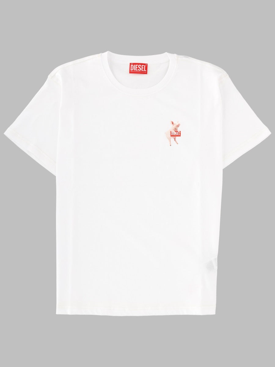 Diesel T Shirt In Cotone Con Stampa Logo