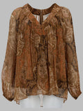 Zimmermann Top Con Maniche A Pipistrello "Carousel"