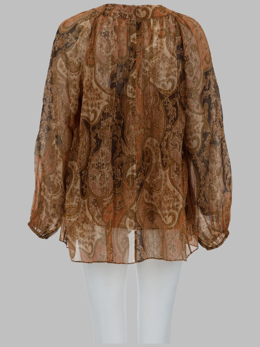 Zimmermann Top Con Maniche A Pipistrello "Carousel"