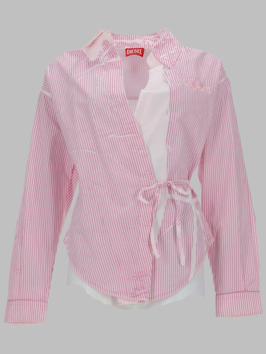 Diesel Camicia In Popeline Avvolgente
