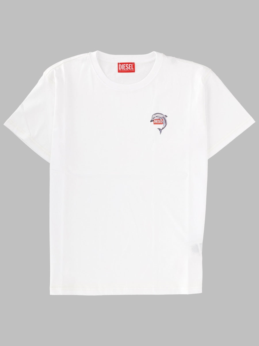 Diesel T Shirt In Cotone Con Stampa Logo