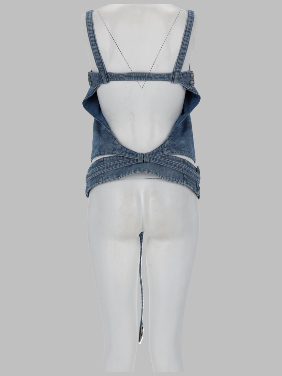 Diesel Top "De Sayra" In Denim