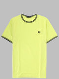 Fred Perry T Shirt Con Doppia Riga