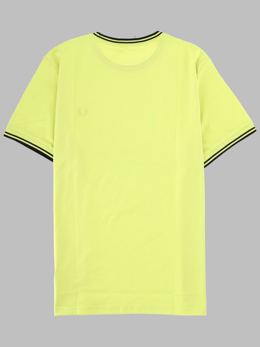 Fred Perry T Shirt Con Doppia Riga