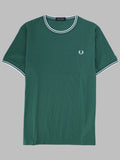 Fred Perry T Shirt Con Doppia Riga