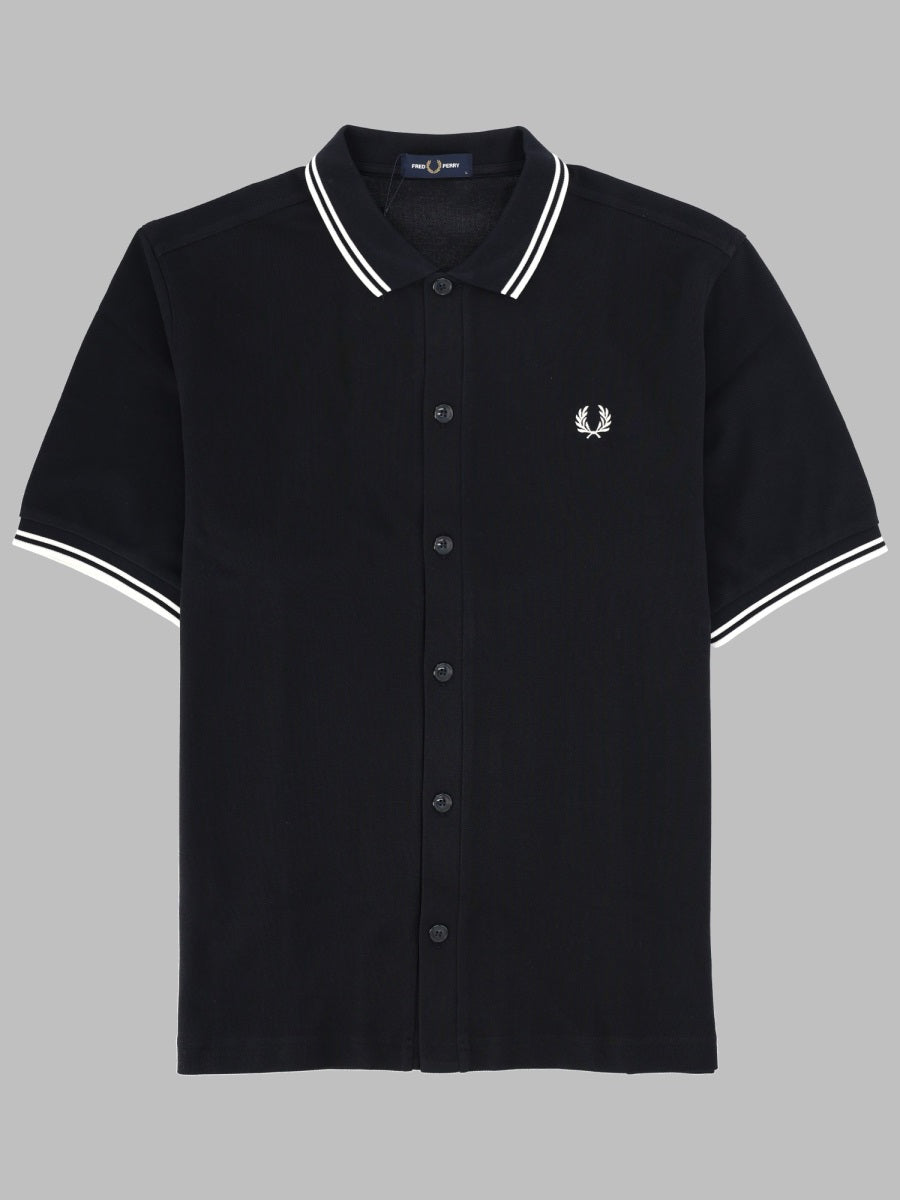 Fred Perry Polo Con Bottoni E Logo