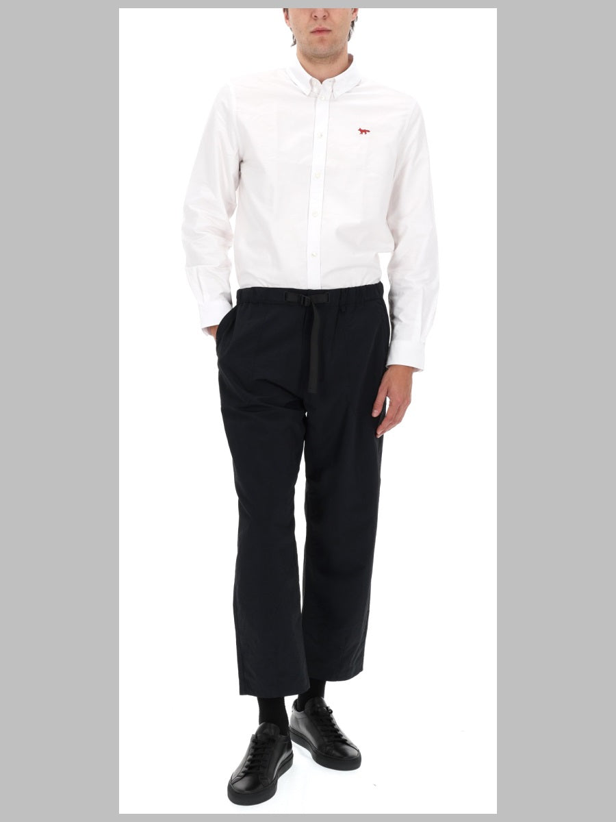 Maison Kitsuné Pantalone In Tessuto Tecnico Con Cintura