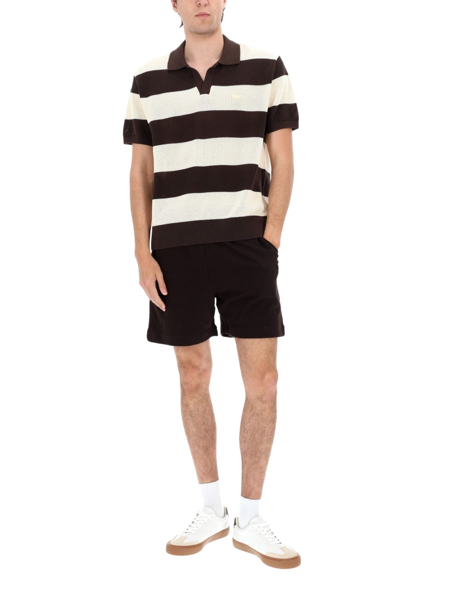Lacoste Shorts In Cotone Con Logo