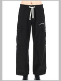 Palm Angels Pantalone Cargo "Curved Logo"