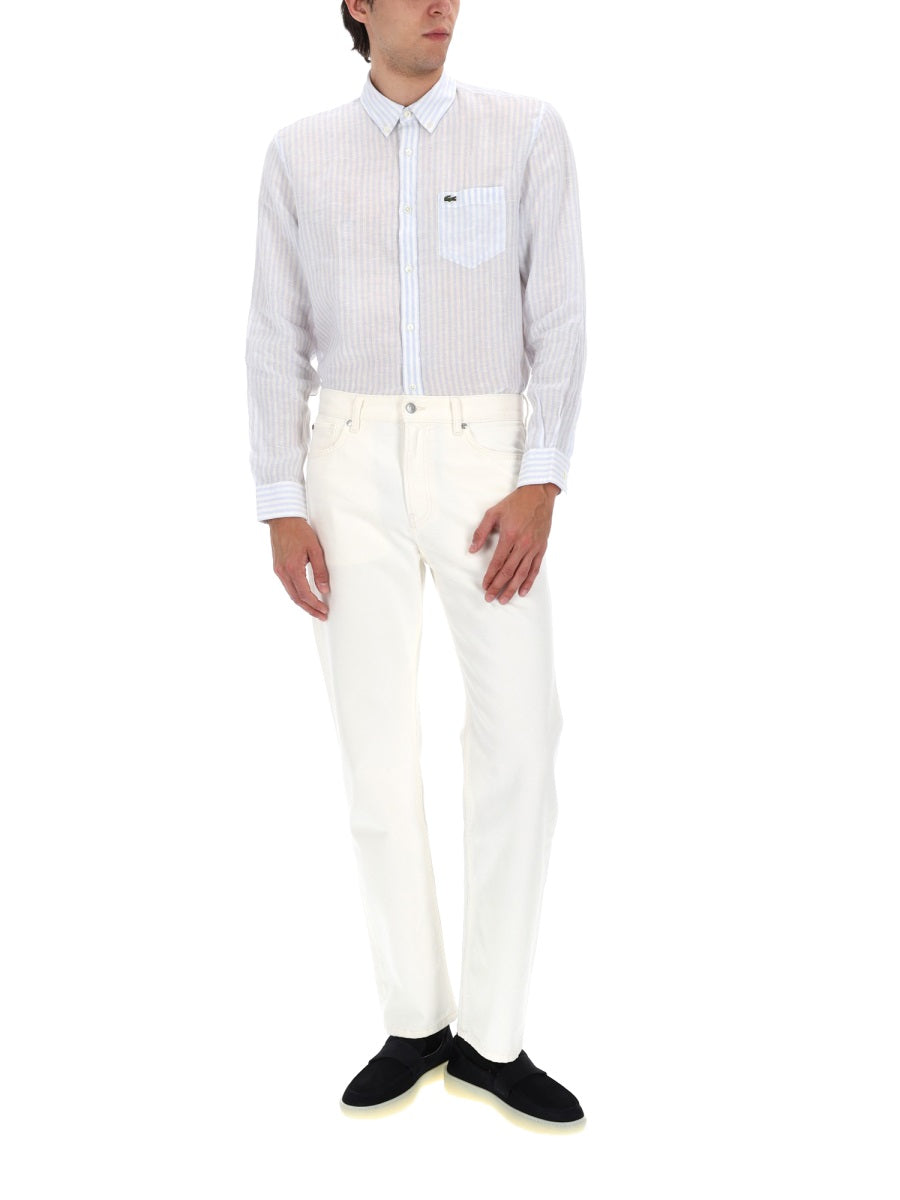 Lacoste Camicia Con Logo