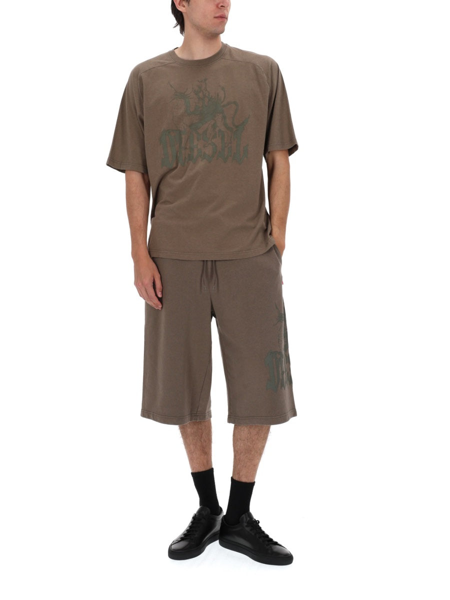 Diesel T Shirt "Jussi" Con Logo