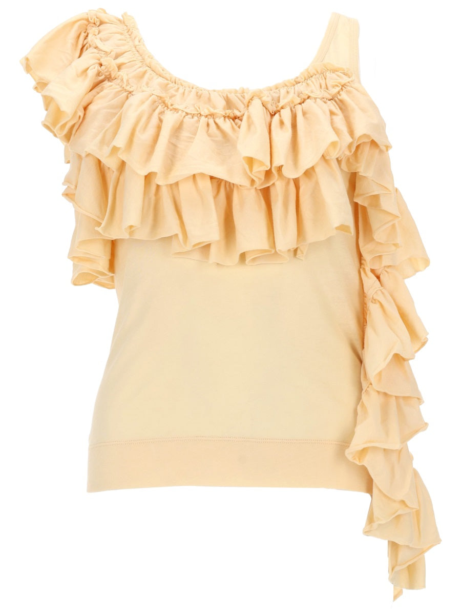 Dries Van Noten Top Con Ruches