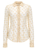Dries Van Noten Camicia In Mesh A Pois
