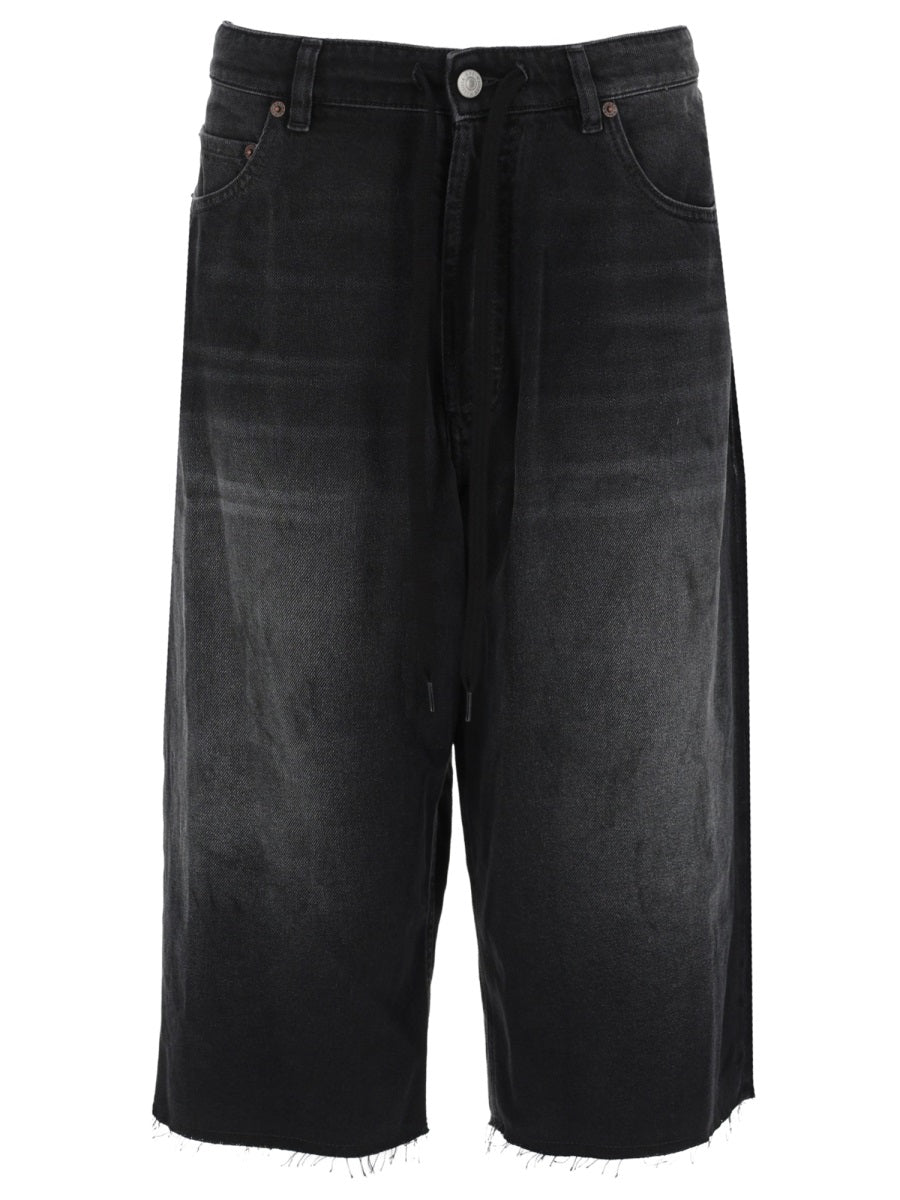 Mm6 Maison Margiela Shorts In Denim Di Cotone