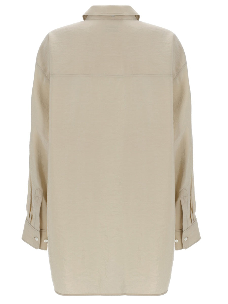Lemaire Camicia Lunga Con Cravatta