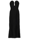 Rabanne Abito Midi Con Bustier Strutturato A Forma Di Cuore