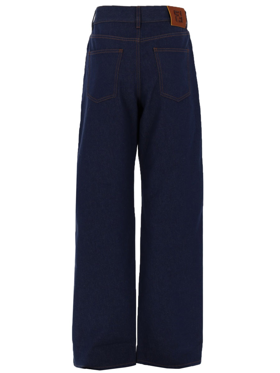 Fendi Jeans Lunghi In Denim