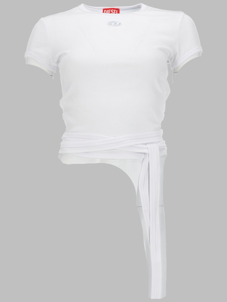 Diesel T Shirt A Costine Con Lacci