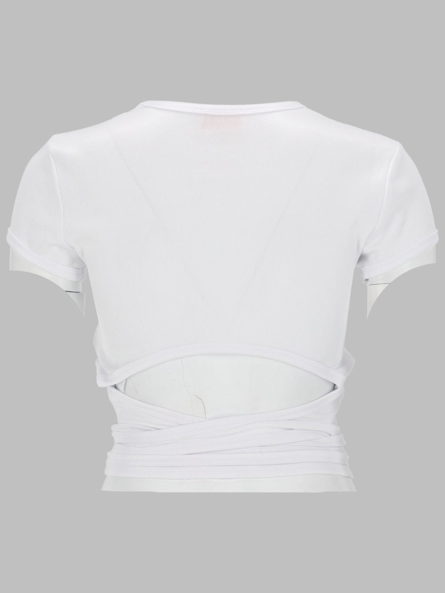 Diesel T Shirt A Costine Con Lacci
